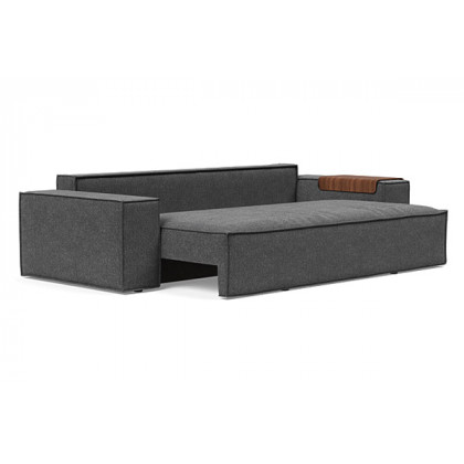 Innovation Living Newilla Sofa Bed with Wide Arms - 350 Taura Deep Grey