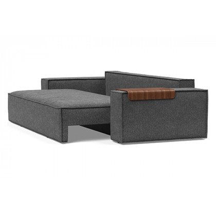 Innovation Living Newilla Sofa Bed with Wide Arms - 350 Taura Deep Grey