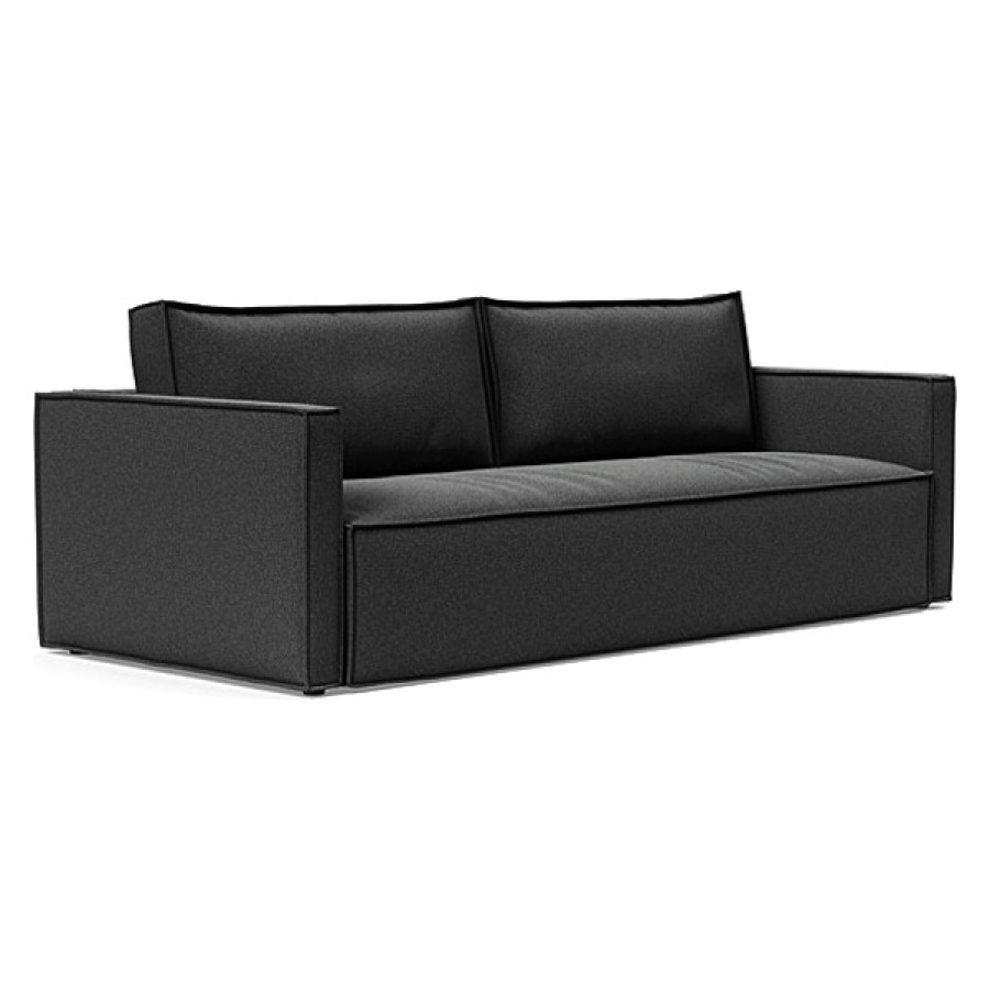 Innovation Living Newilla Sofa Bed with Slim Arms - 529 Bouclé Charcoal