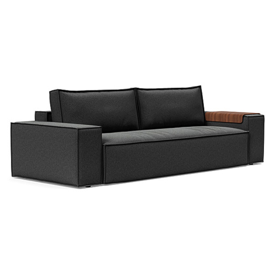 Innovation Living Newilla Sofa Bed with Wide Arms - 529 Bouclé Charcoal