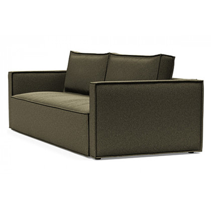 Innovation Living Newilla Sofa Bed with Slim Arms - 535 Bouclé Forest Green
