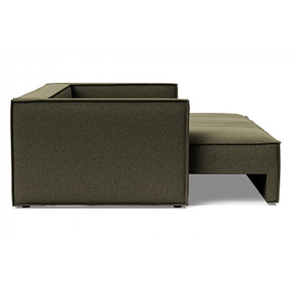 Innovation Living Newilla Sofa Bed with Slim Arms - 535 Bouclé Forest Green