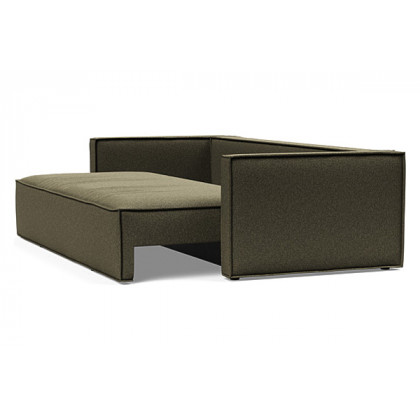 Innovation Living Newilla Sofa Bed with Slim Arms - 535 Bouclé Forest Green