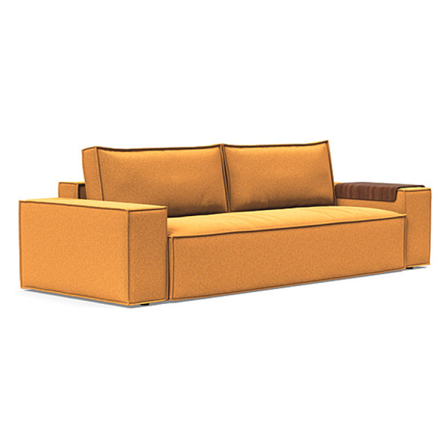 Innovation Living Newilla Sofa Bed with Wide Arms - 536 Bouclé Ochre
