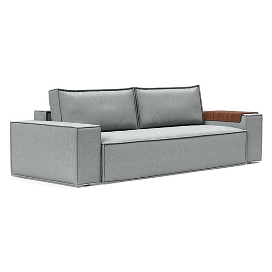 Innovation Living Newilla Sofa Bed with Wide Arms - 538 Melange Light Grey