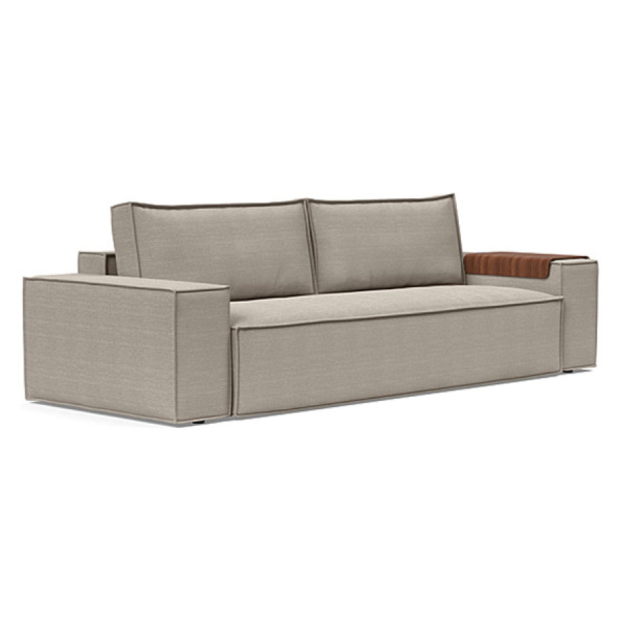 Innovation Living Newilla Sofa Bed with Wide Arms - 579 Kenya Gravel