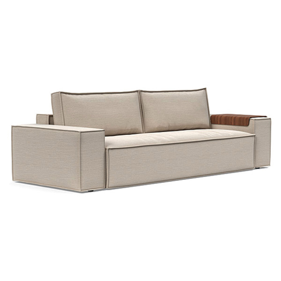 Innovation Living Newilla Sofa Bed with Wide Arms - 612 Blida Sand Grey