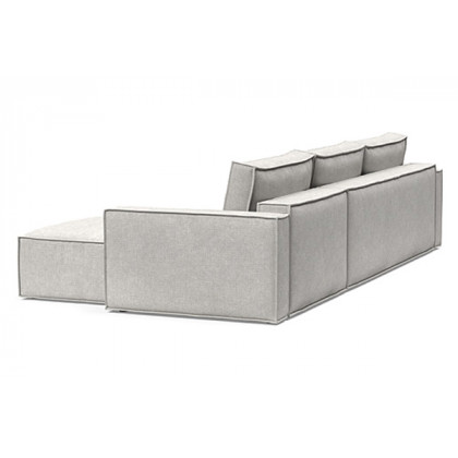 Innovation Living Newilla Sofa Bed With Lounger with Standard Arms - 256 Adario Fog