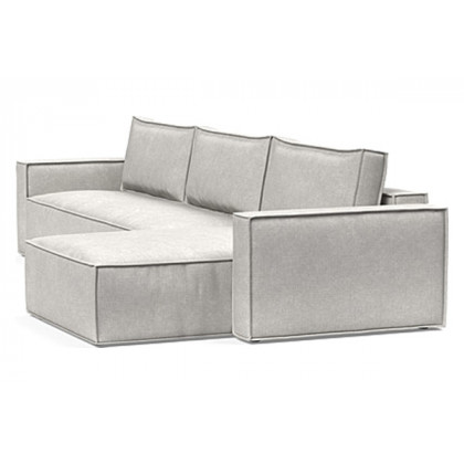 Innovation Living Newilla Sofa Bed With Lounger with Standard Arms - 256 Adario Fog