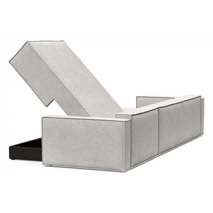 Innovation Living Newilla Sofa Bed With Lounger with Standard Arms - 256 Adario Fog