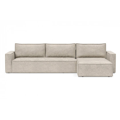 Innovation Living Newilla Sofa Bed With Lounger with Standard Arms - 280 Avella Sand