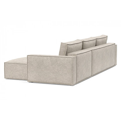 Innovation Living Newilla Sofa Bed With Lounger with Standard Arms - 280 Avella Sand