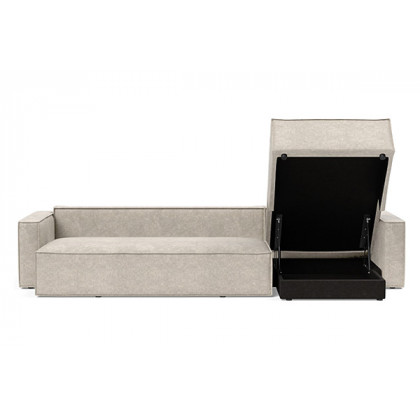 Innovation Living Newilla Sofa Bed With Lounger with Standard Arms - 280 Avella Sand