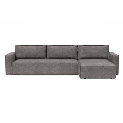 Innovation Living Newilla Sofa Bed With Lounger with Standard Arms - 282 Avella Warm Grey