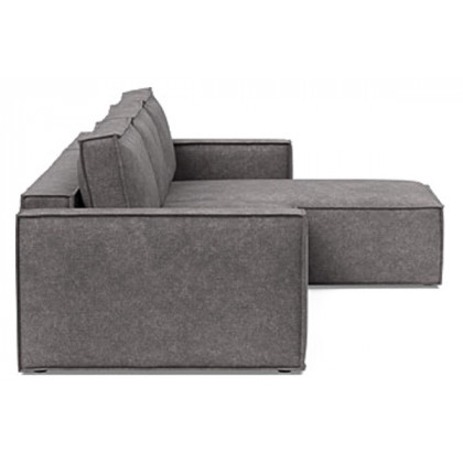 Innovation Living Newilla Sofa Bed With Lounger with Standard Arms - 282 Avella Warm Grey