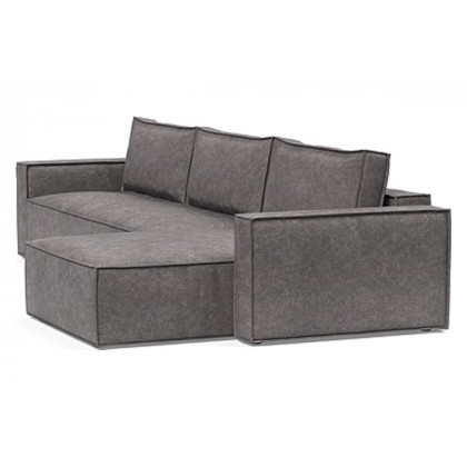Innovation Living Newilla Sofa Bed With Lounger with Standard Arms - 282 Avella Warm Grey