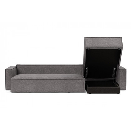 Innovation Living Newilla Sofa Bed With Lounger with Standard Arms - 282 Avella Warm Grey