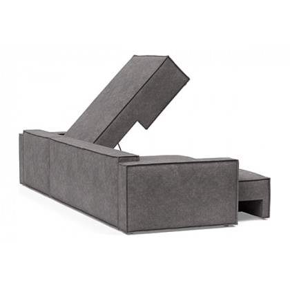 Innovation Living Newilla Sofa Bed With Lounger with Standard Arms - 282 Avella Warm Grey