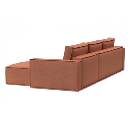 Innovation Living Newilla Sofa Bed With Lounger with Standard Arms - 301 Weda Rust