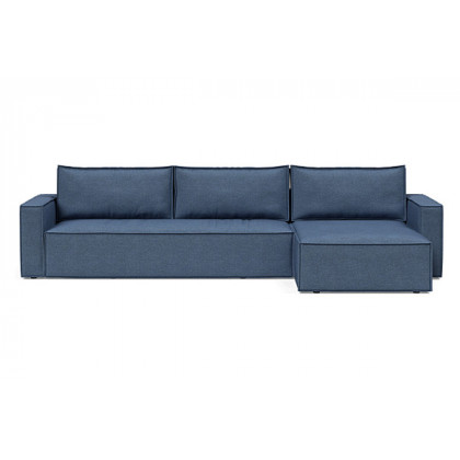 Innovation Living Newilla Sofa Bed With Lounger with Standard Arms - 302 Weda Blue