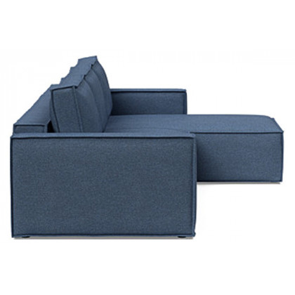 Innovation Living Newilla Sofa Bed With Lounger with Standard Arms - 302 Weda Blue