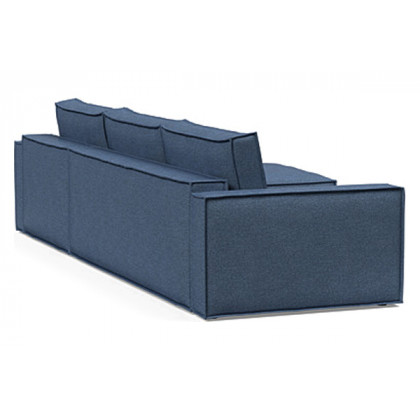 Innovation Living Newilla Sofa Bed With Lounger with Standard Arms - 302 Weda Blue