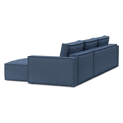 Innovation Living Newilla Sofa Bed With Lounger with Standard Arms - 302 Weda Blue
