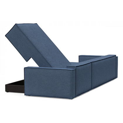 Innovation Living Newilla Sofa Bed With Lounger with Standard Arms - 302 Weda Blue