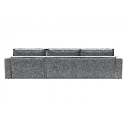 Innovation Living Newilla Sofa Bed With Lounger with Standard Arms - 351 Taura Slate Grey