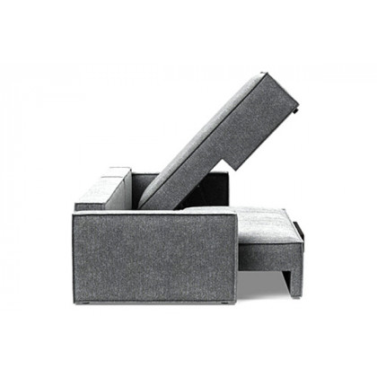 Innovation Living Newilla Sofa Bed With Lounger with Standard Arms - 351 Taura Slate Grey
