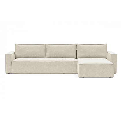 Innovation Living Newilla Sofa Bed With Lounger with Standard Arms - 357 Taura Off White
