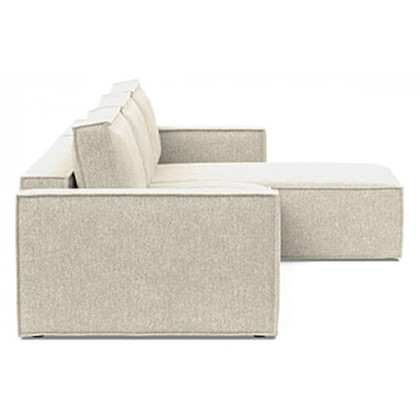 Innovation Living Newilla Sofa Bed With Lounger with Standard Arms - 357 Taura Off White