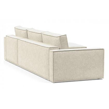 Innovation Living Newilla Sofa Bed With Lounger with Standard Arms - 357 Taura Off White