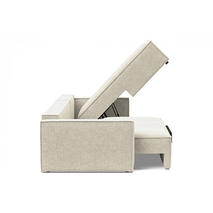 Innovation Living Newilla Sofa Bed With Lounger with Standard Arms - 357 Taura Off White