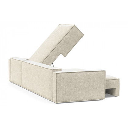Innovation Living Newilla Sofa Bed With Lounger with Standard Arms - 357 Taura Off White