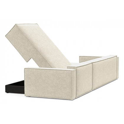 Innovation Living Newilla Sofa Bed With Lounger with Standard Arms - 357 Taura Off White