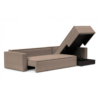 Innovation Living Newilla Sofa Bed With Lounger with Standard Arms - 367 Halifax Wicker