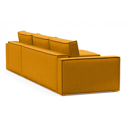 Innovation Living Newilla Sofa Bed With Lounger with Standard Arms - 507 Elegance Burned Curry