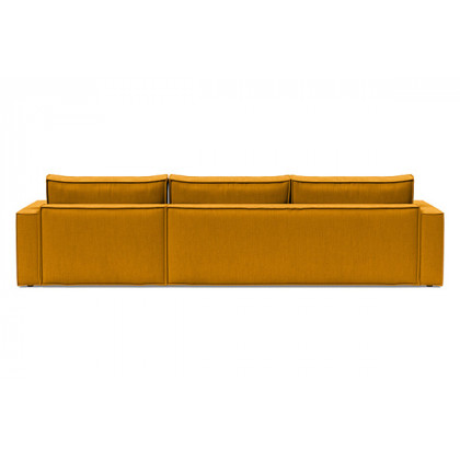 Innovation Living Newilla Sofa Bed With Lounger with Standard Arms - 507 Elegance Burned Curry