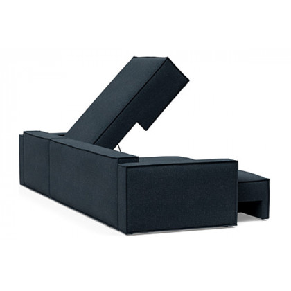 Innovation Living Newilla Sofa Bed With Lounger with Standard Arms - 515 Nist Blue