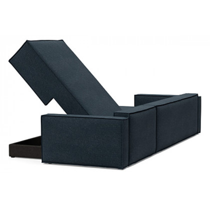 Innovation Living Newilla Sofa Bed With Lounger with Standard Arms - 515 Nist Blue
