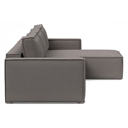 Innovation Living Newilla Sofa Bed With Lounger with Standard Arms - 521 Mixed Dance Grey