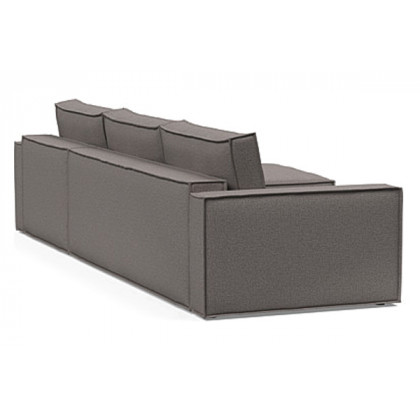 Innovation Living Newilla Sofa Bed With Lounger with Standard Arms - 521 Mixed Dance Grey