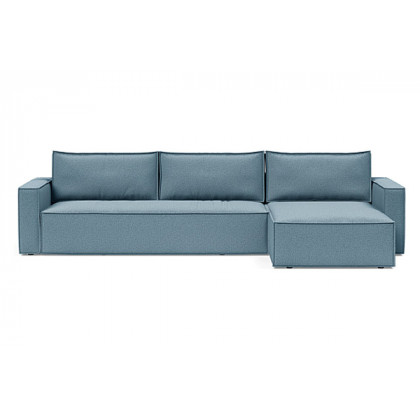 Innovation Living Newilla Sofa Bed With Lounger with Standard Arms - 525 Mixed Dance Light Blue