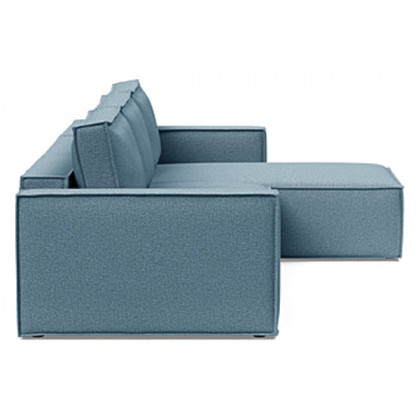 Innovation Living Newilla Sofa Bed With Lounger with Standard Arms - 525 Mixed Dance Light Blue