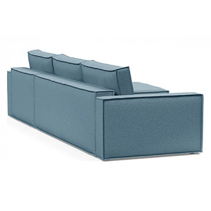 Innovation Living Newilla Sofa Bed With Lounger with Standard Arms - 525 Mixed Dance Light Blue