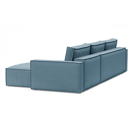 Innovation Living Newilla Sofa Bed With Lounger with Standard Arms - 525 Mixed Dance Light Blue