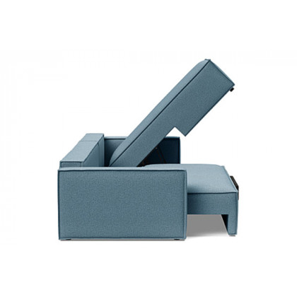 Innovation Living Newilla Sofa Bed With Lounger with Standard Arms - 525 Mixed Dance Light Blue
