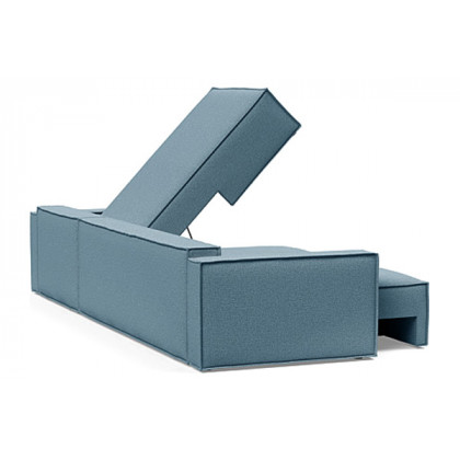 Innovation Living Newilla Sofa Bed With Lounger with Standard Arms - 525 Mixed Dance Light Blue