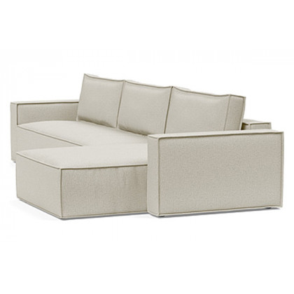 Innovation Living Newilla Sofa Bed With Lounger with Standard Arms - 527 Mixed Dance Natural